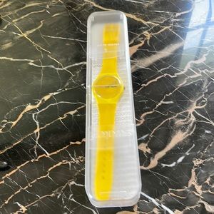 Swatch yellow fun watch